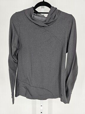 UNDER ARMOUR Hoodie Women L ColdGear Infrared EVO Fitted Sweatshirt Running Gray